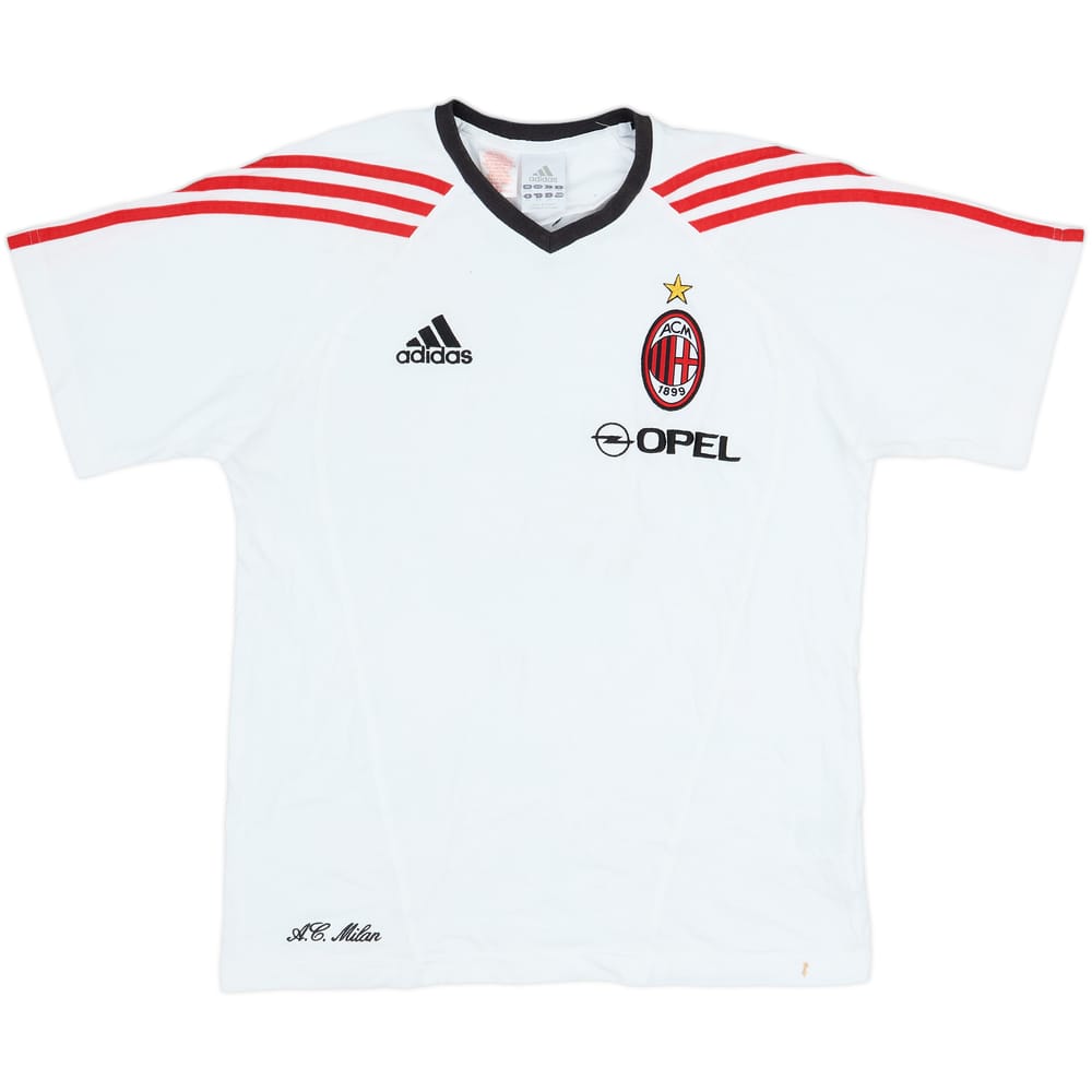 2005-06 AC Milan adidas Cotton Tee - 9/10 - (12-13 Years)