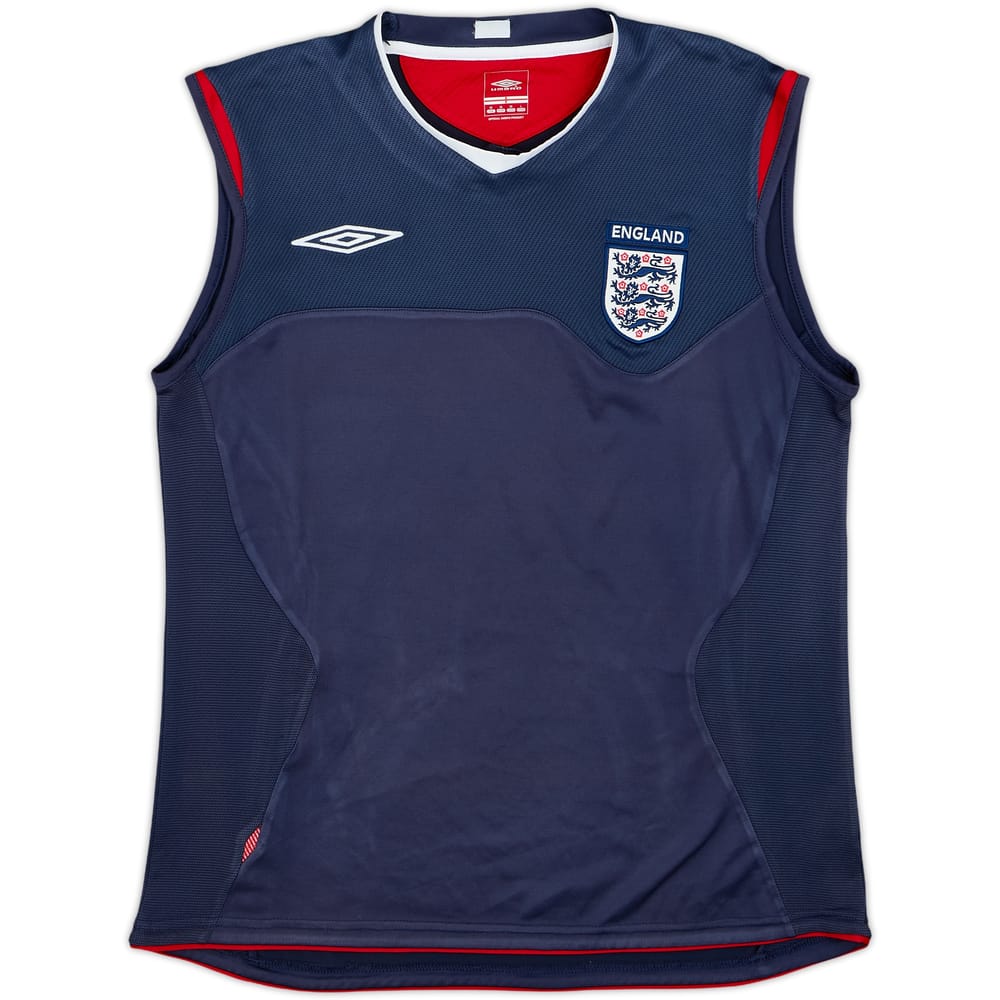 2006-07 England Umbro Training Vest - 8/10 - (M)