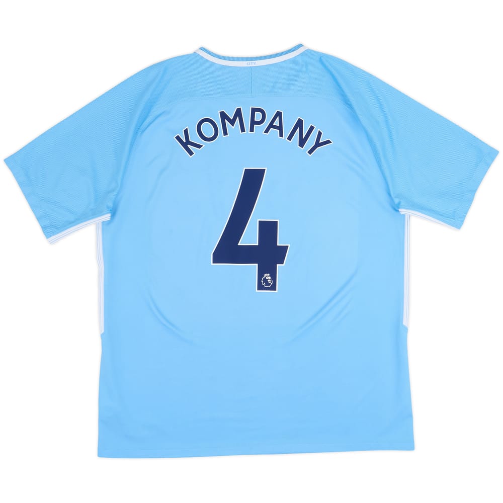 2017-18 Manchester City Home Shirt Kompany #4 - 6/10 - (XL)