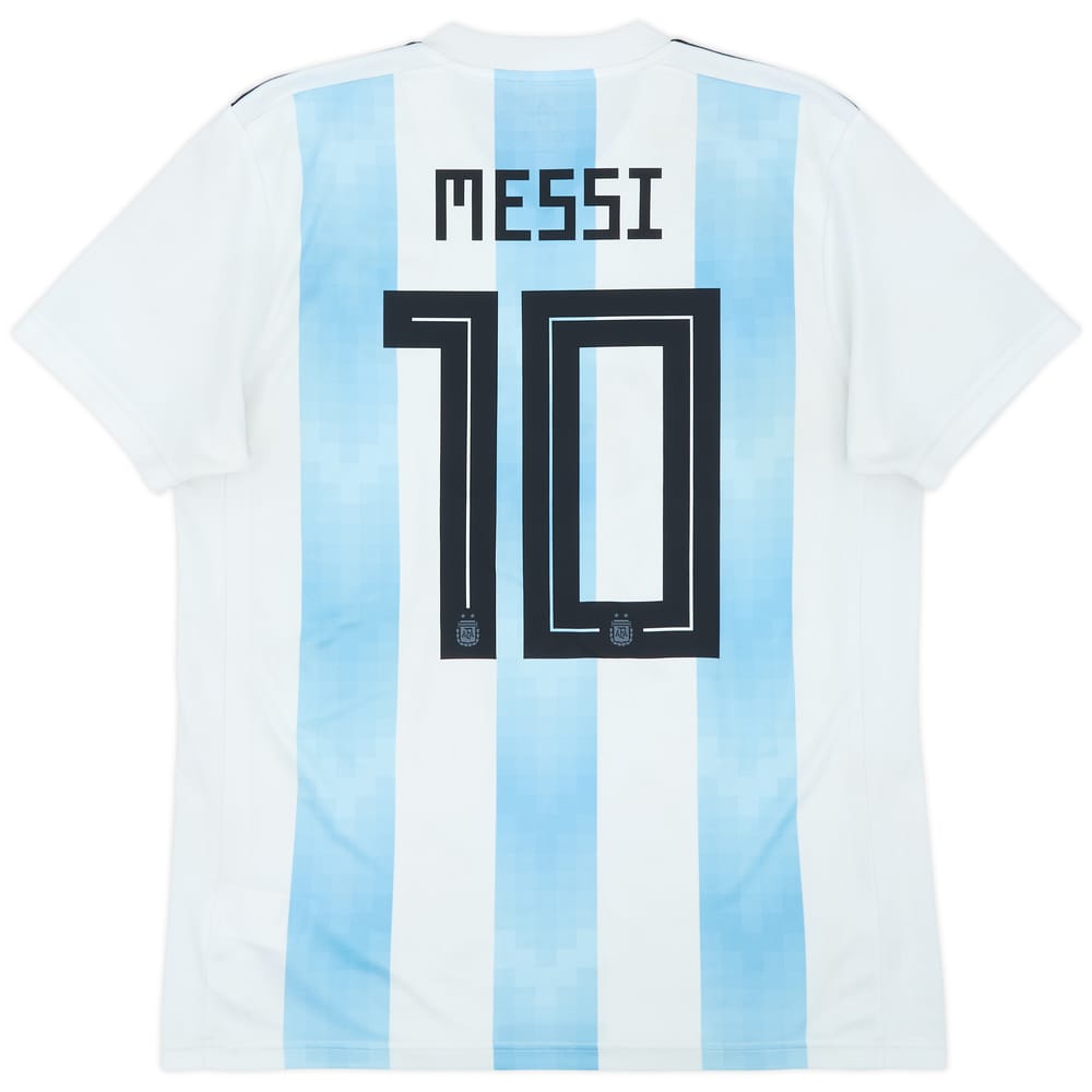 2018-19 Argentina Home Shirt Messi #10 - 5/10 - (M)