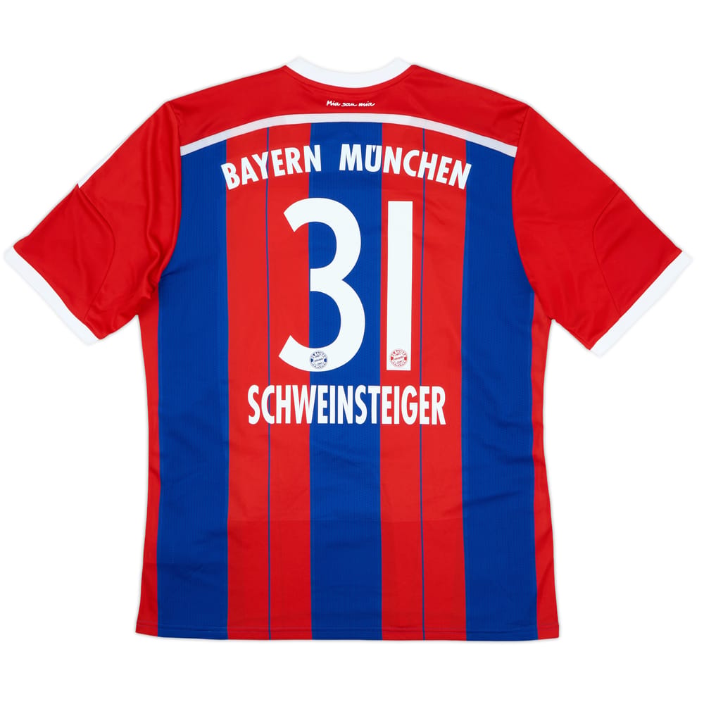 2014-15 Bayern Munich Home Shirt Schweinsteiger #31 - 10/10 - (XL)