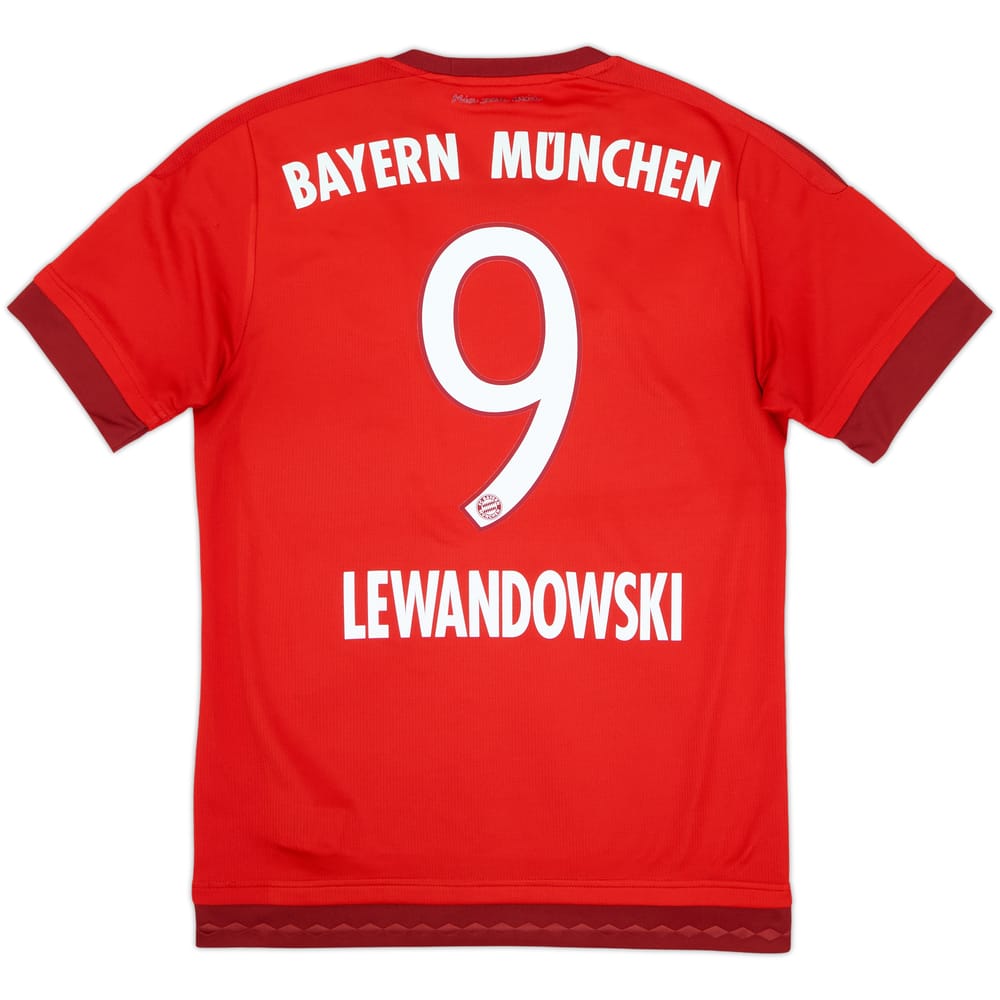 2015-16 Bayern Munich Home Shirt Lewandowski #9 - 6/10 - (XS)