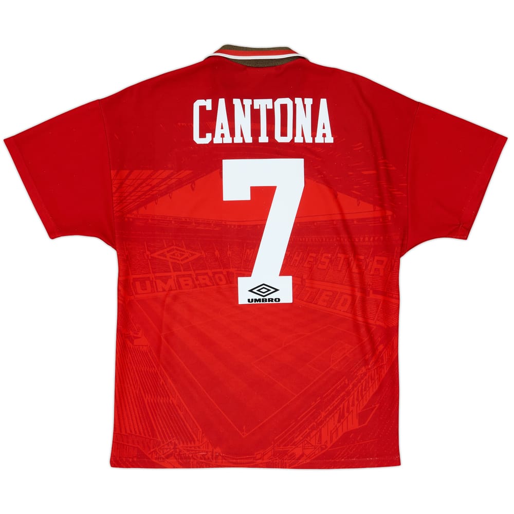 1994-96 Manchester United Home Shirt Cantona #7 - 5/10 - (M)