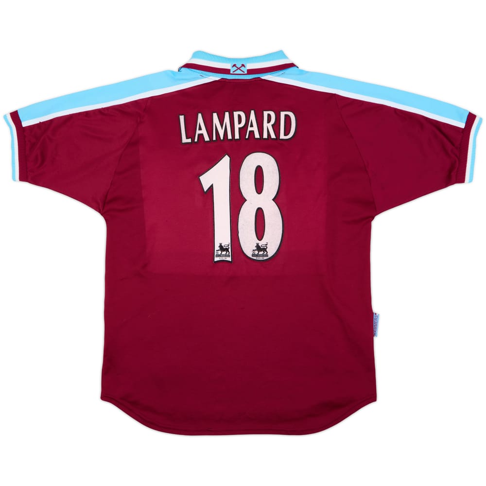 1999-01 West Ham Home Shirt Lampard #18 - 7/10 - (M)