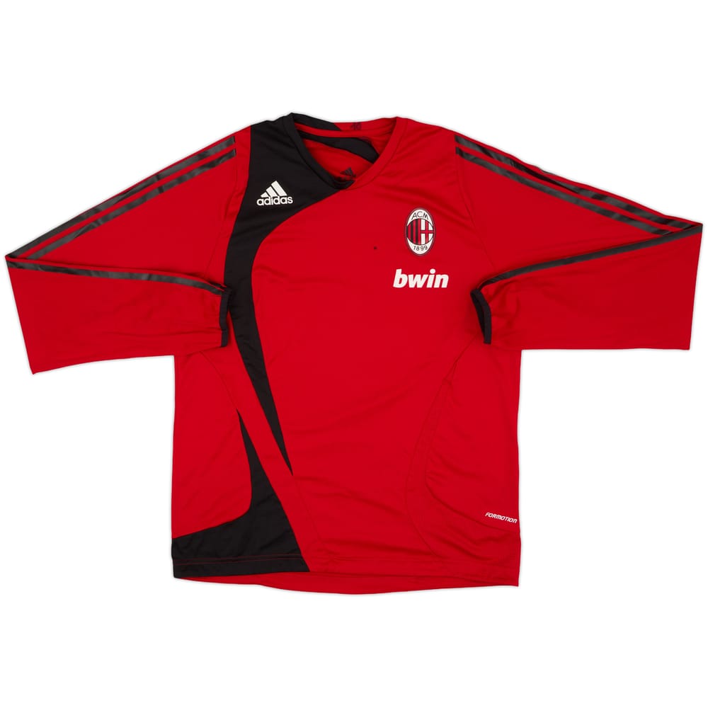 2007-08 AC Milan Player Issue adidas Training L/S Shirt - 7/10 - (L/XL)