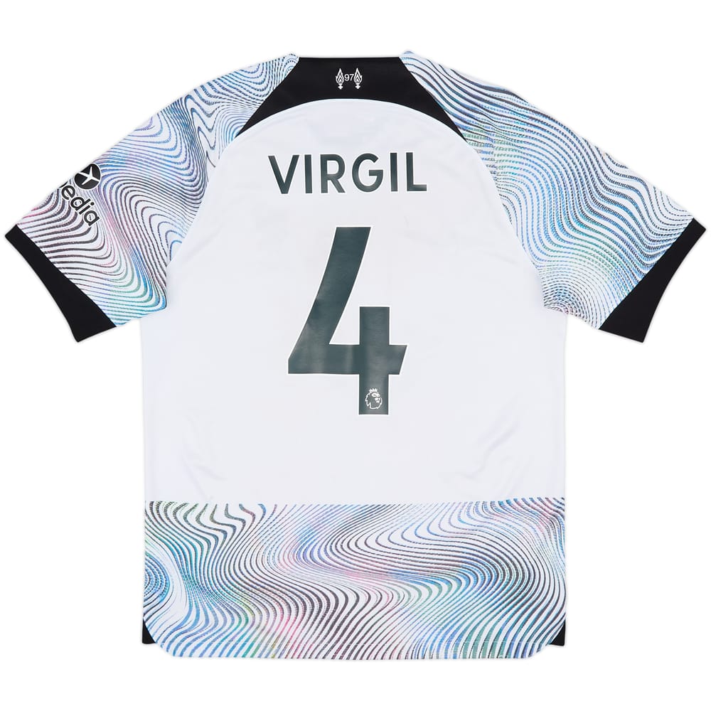 2022-23 Liverpool Away Shirt Virgil #4 - 5/10 - (M)