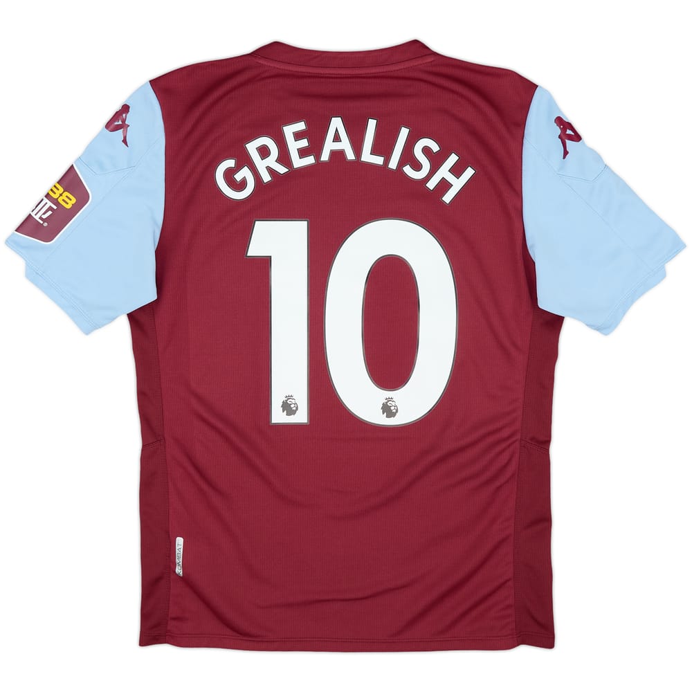 2019-20 Aston Villa Home Shirt Grealish #10 - 8/10 - (M)