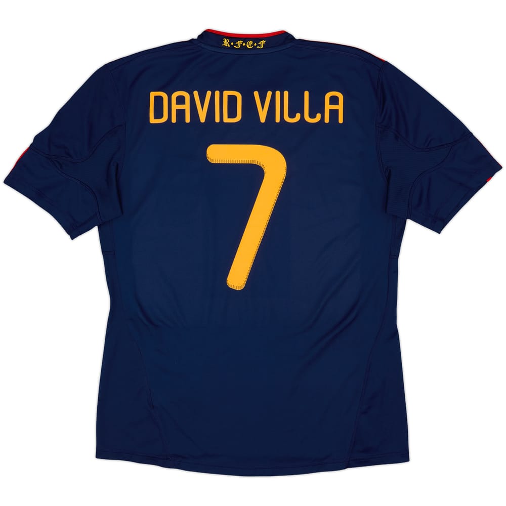 2010-11 Spain Away Shirt David Villa #7 - 8/10 - (L)