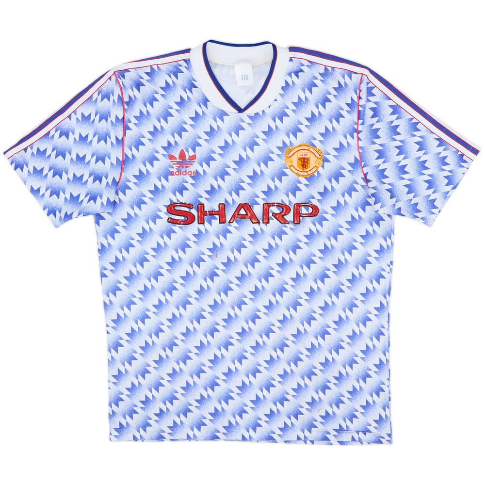 1990-92 Manchester United Away Shirt - 5/10 - (L)