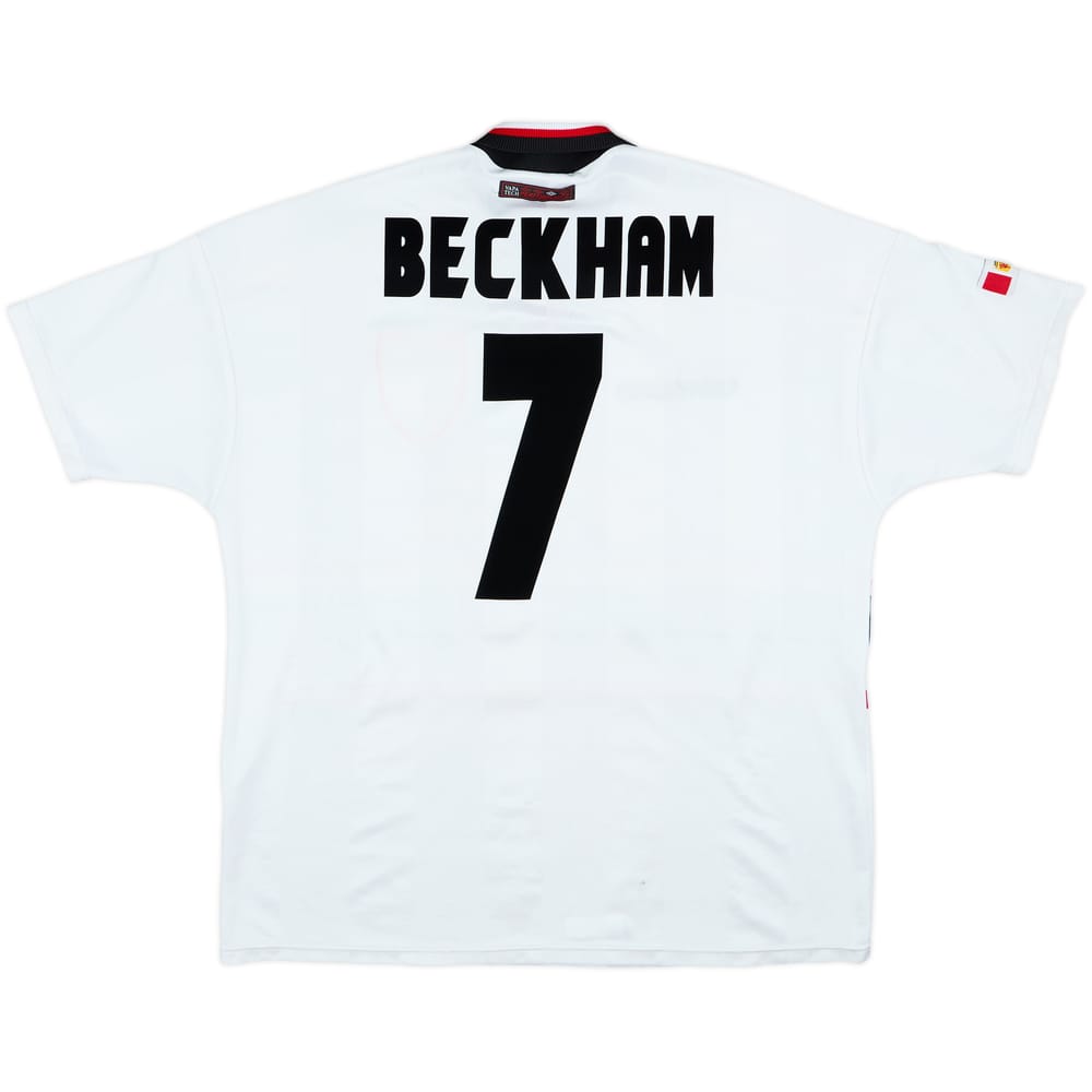 1997-99 Manchester United Away Shirt Beckham #7 - 5/10 - (XXL)