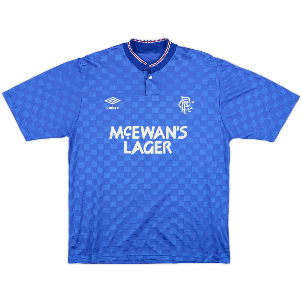 1987-90 Rangers Home Shirt - 7/10 - (L)