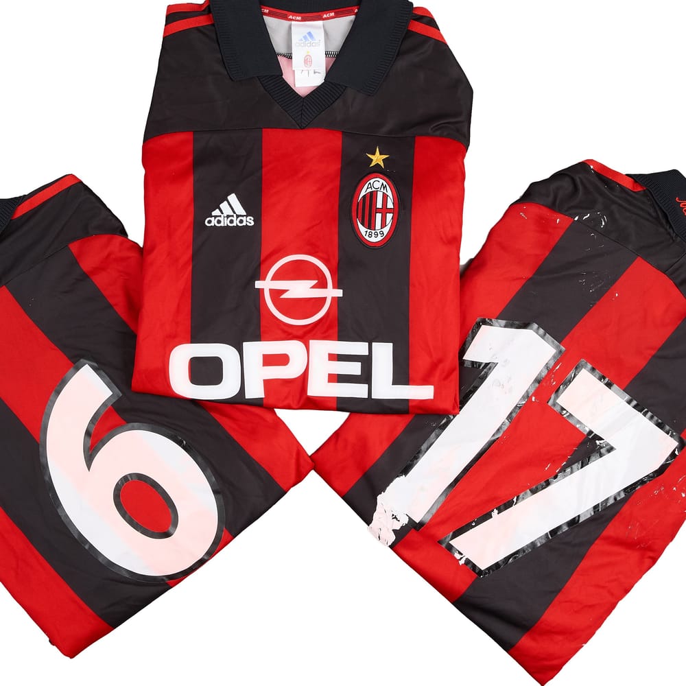 2000-02 AC Milan Maillot match domicile # - 3/10 - (XL)