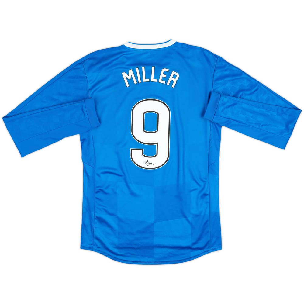 2016-18 Rangers Home L/S Shirt Miller #9 - 8/10 - (S)