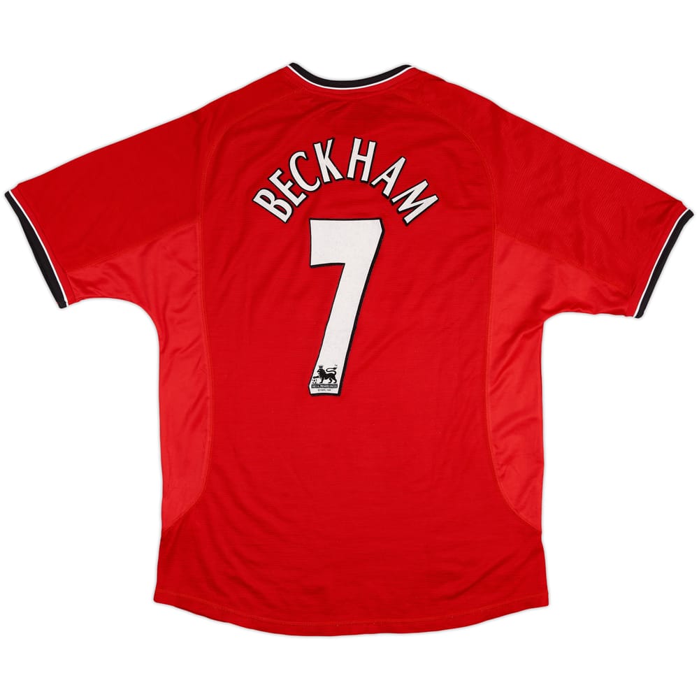 2000-02 Manchester United Home Shirt Beckham #7 - 6/10 - (L)