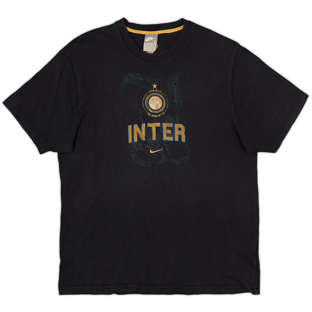 2007-08 Inter Milan Nike Centenary Cotton Tee - 6/10 - (L)