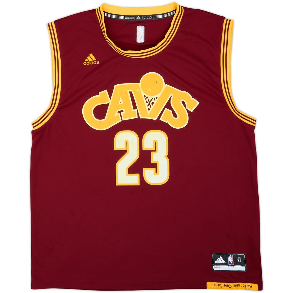 2015-16 Cleveland Cavaliers James #23 adidas Alternate Jersey - 6/10 - (XL)