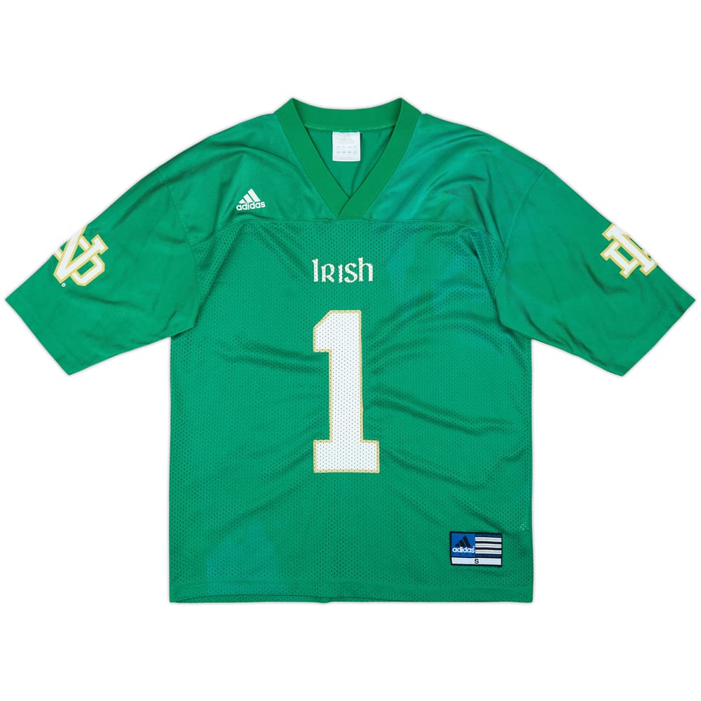 1990s Notre Dame Fighting Irish #1 adidas Alternate Jersey - 8/10 - (S)