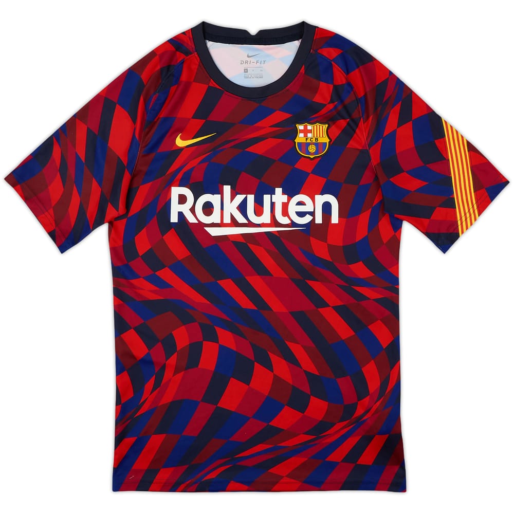 2020-21 Barcelona Nike Pre-Match Training Shirt - 9/10 - (S)
