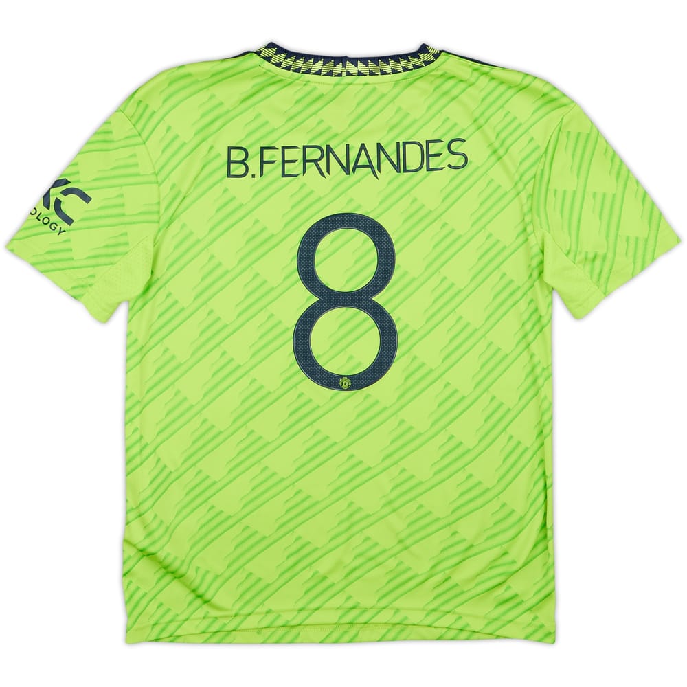 2022-23 Manchester United Third Shirt B.Fernandes #18 - 6/10 - (11-12 Years)