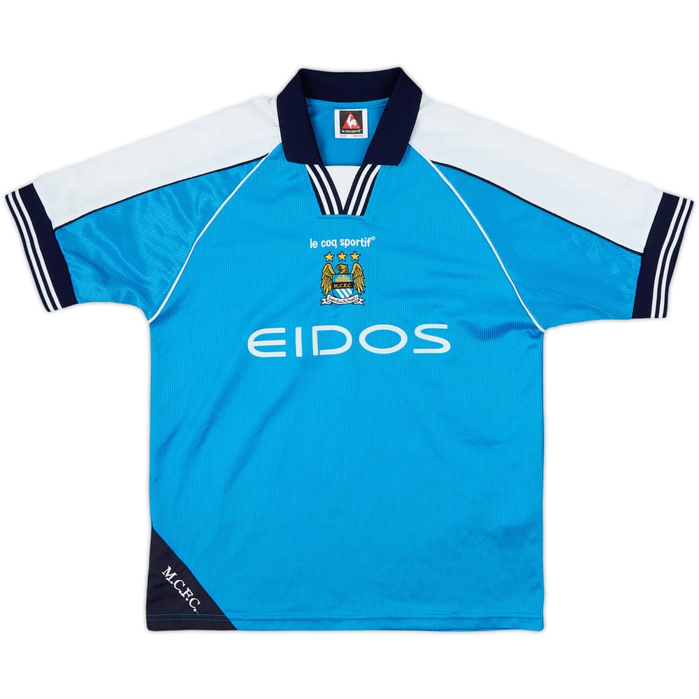 1999-01 Manchester City Home Shirt - 8/10 - (12-13 Years)