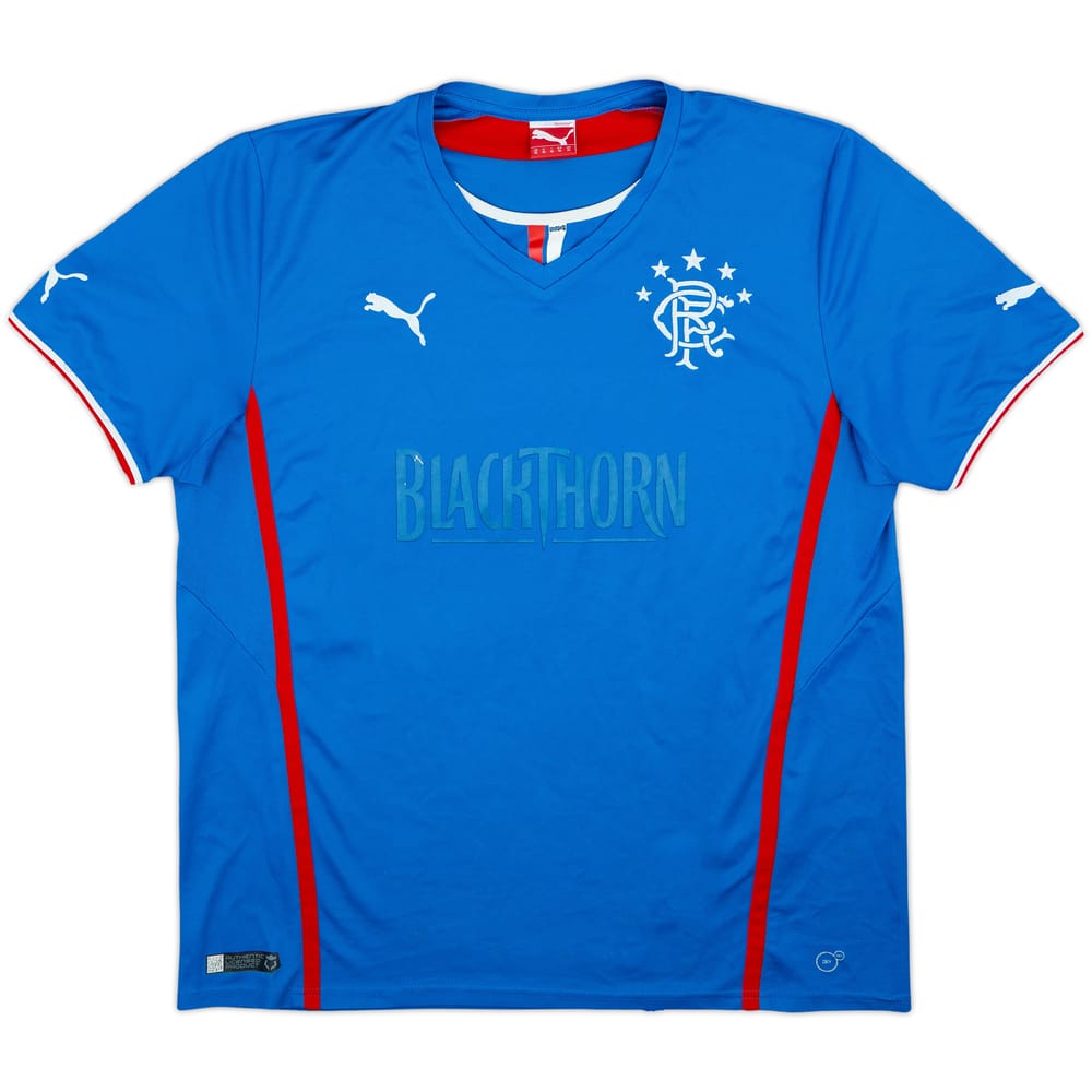 2013-14 Rangers Home Shirt - 4/10 - (XL)