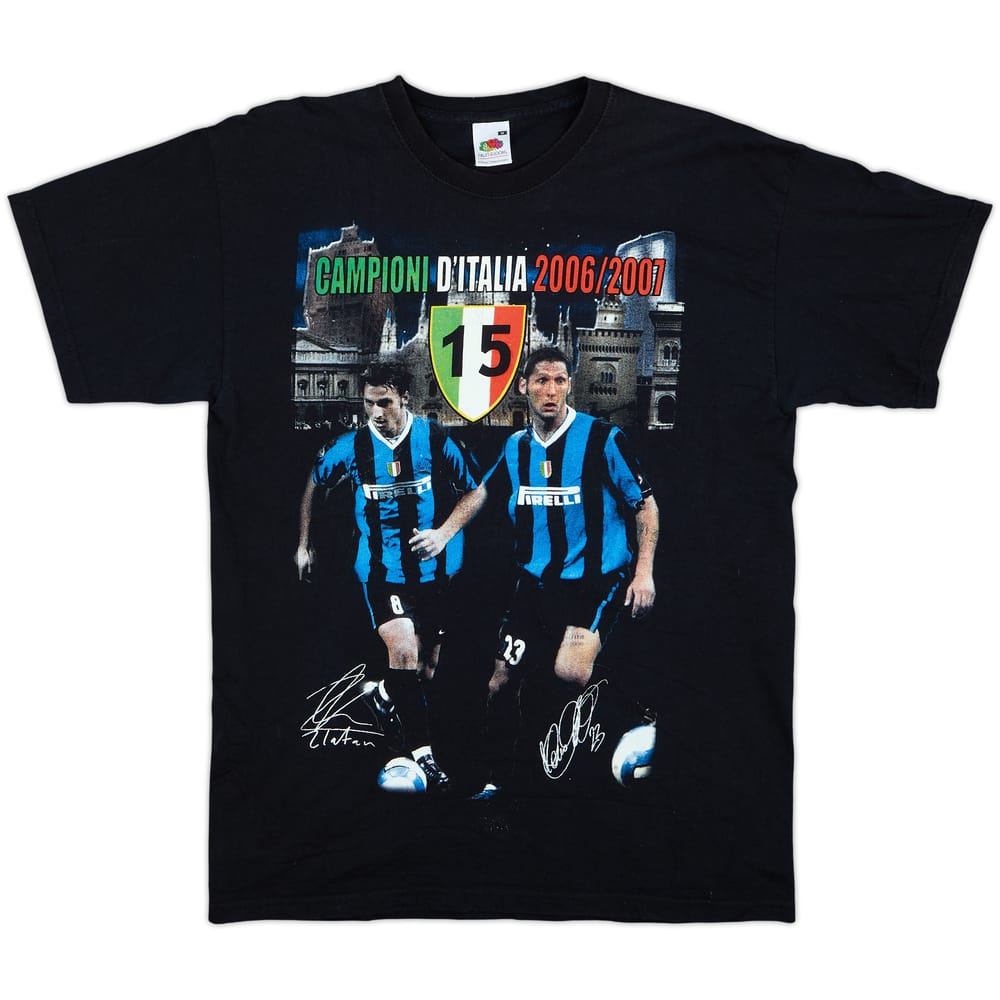 2006-07 Inter Milan 'Campioni D'Italia' Fan Shirt - 9/10 - (M)