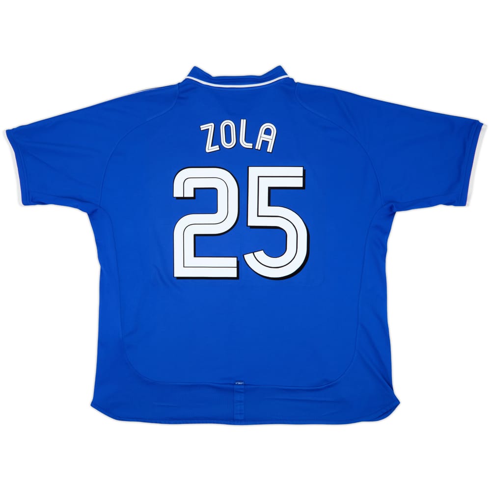 2001-03 Chelsea Home Shirt Zola #25 - 8/10 - (XXL)