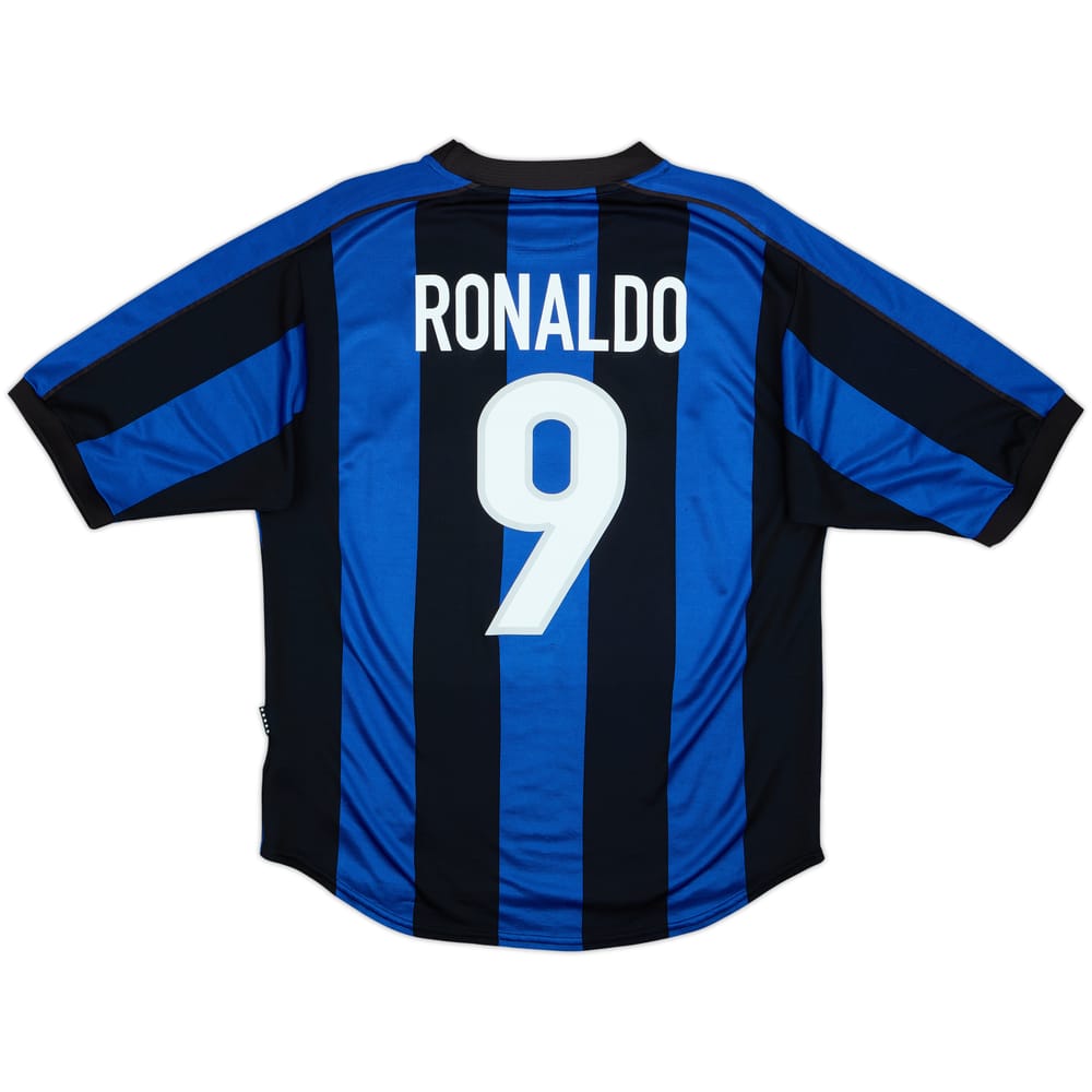 1999-00 Inter Milan Home Shirt Ronaldo #9 - 8/10 - (M)