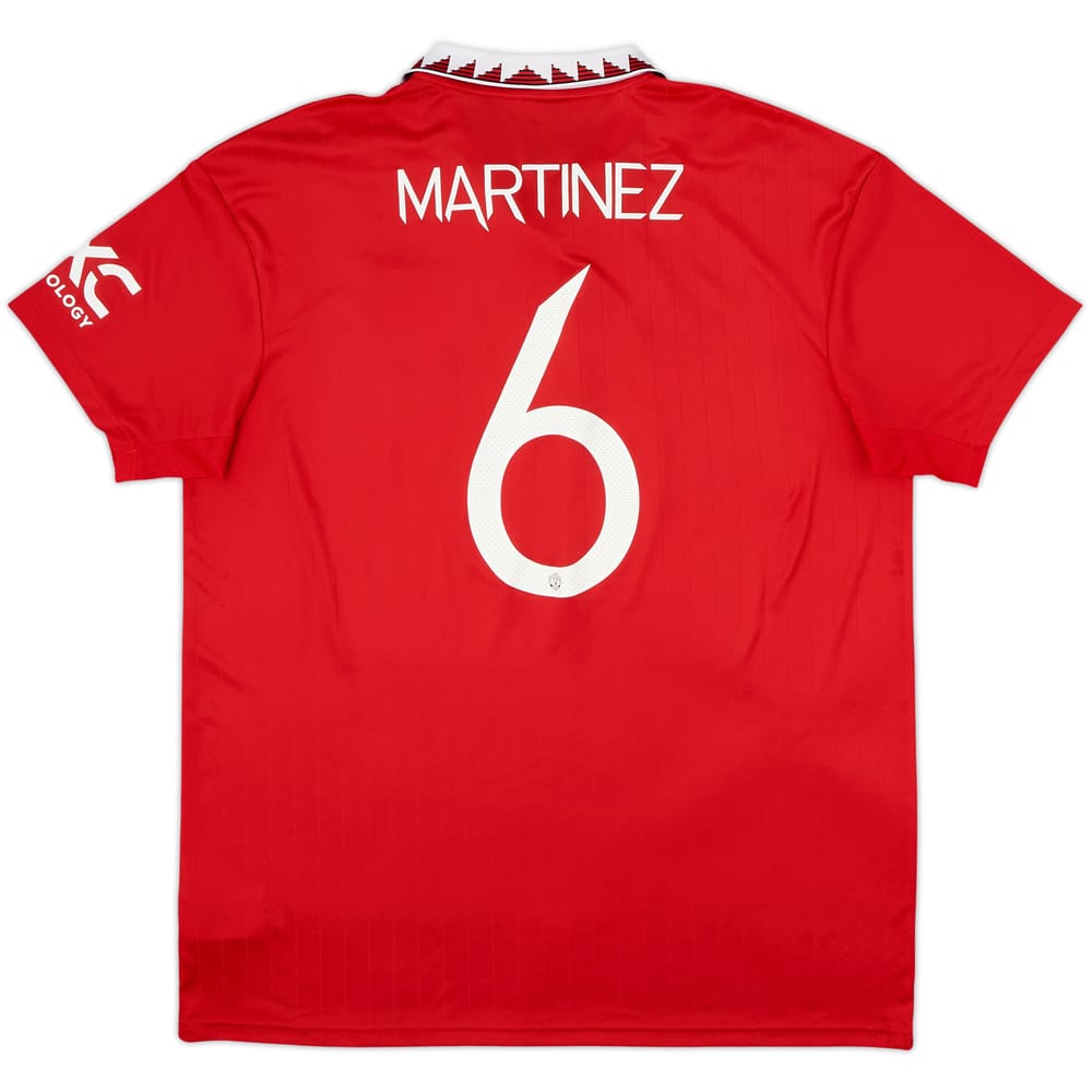 2022-23 Manchester United Home Shirt Martinez #6 - 8/10 - (XL)
