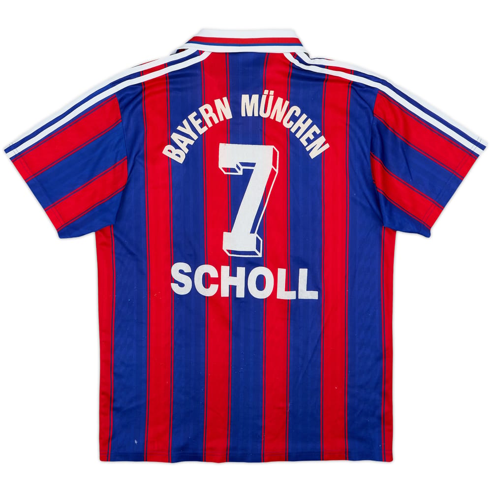 1995-97 Bayern Munich Home Shirt Scholl #7 - 6/10 - (S)