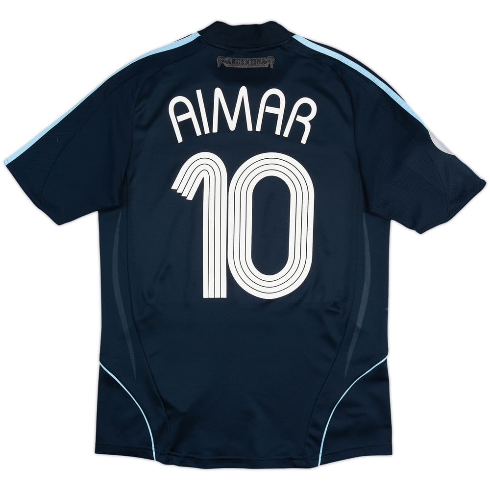 2007-09 Argentina Away Shirt Aimar #10 - 8/10 - (S)