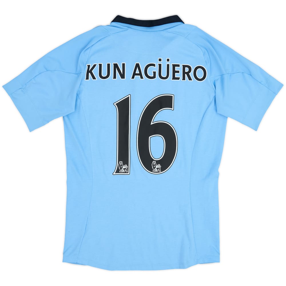 2012-13 Manchester City Home Shirt Kun Aguero #16 - 6/10 - (S)