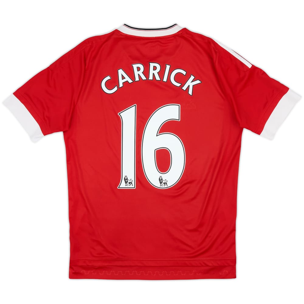 2015-16 Manchester United Home Shirt Carrick #16 - 7/10 - (15-16 Years)