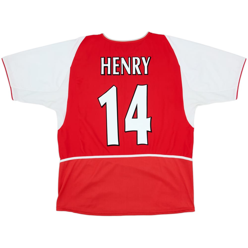 2002-04 Arsenal Home Shirt Henry #14 - 6/10 - (XL)
