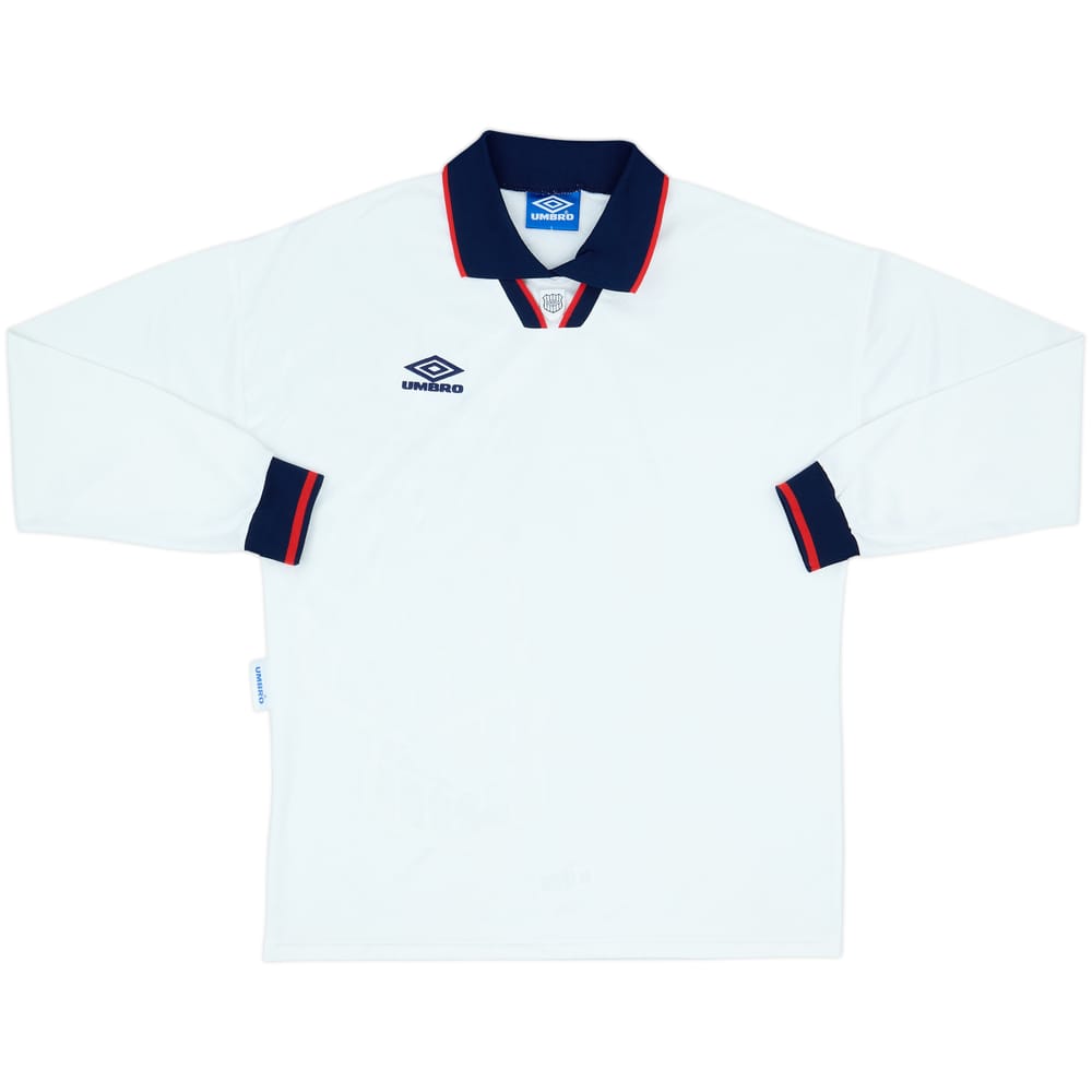 1993-95 Umbro Template L/S Shirt (England) - 8/10 - (L)