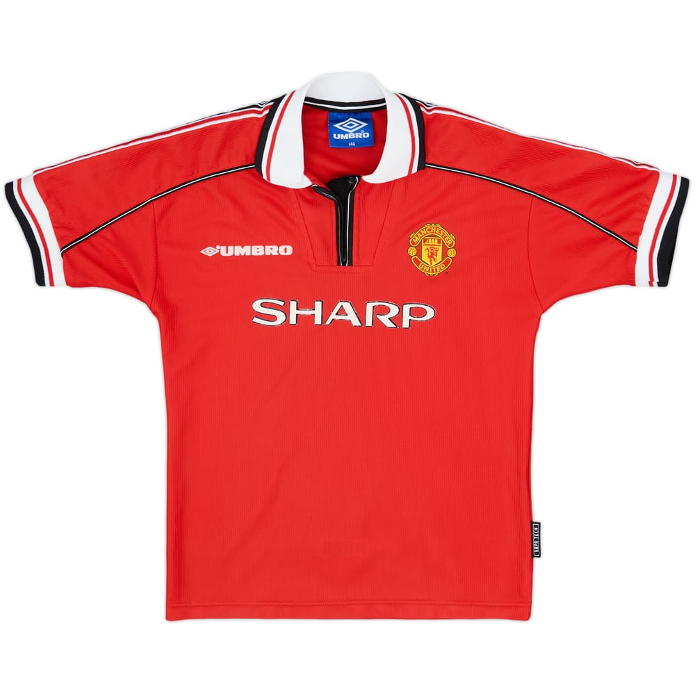 1998-00 Manchester United Home Shirt - 5/10 - (M.Boys)
