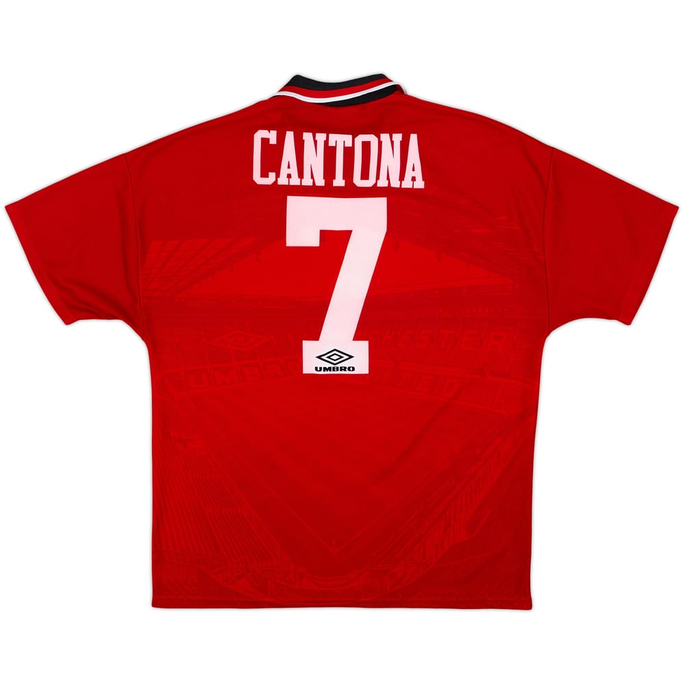 1994-96 Manchester United Home Shirt Cantona #7 - 8/10 - (L)
