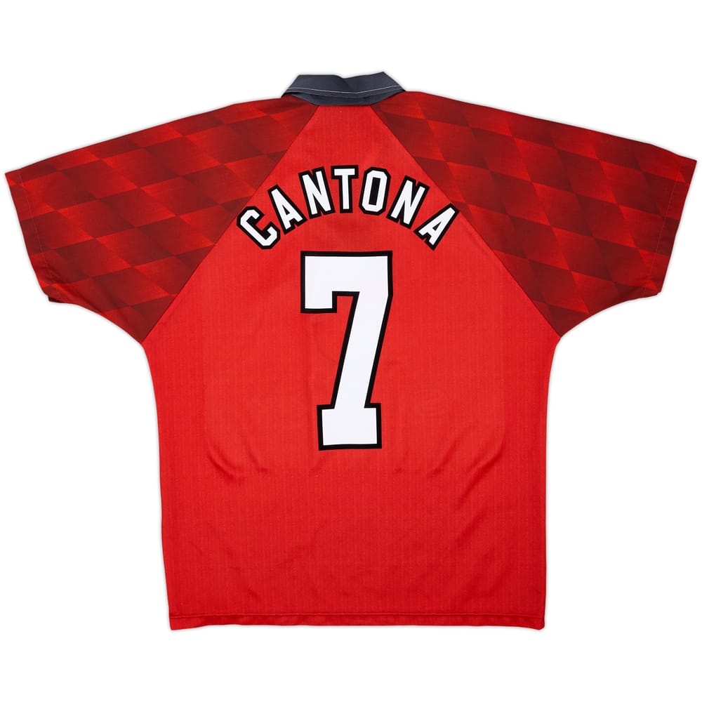 1996-98 Manchester United Home Shirt Cantona #7 - 7/10 - (M)
