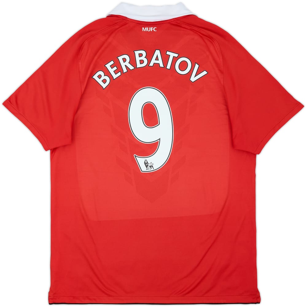 2010-11 Manchester United Home Shirt Berbatov #9 - 6/10 - (L)