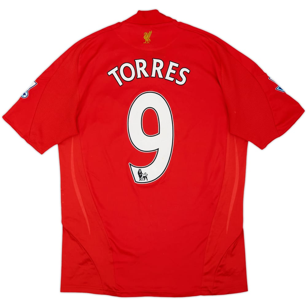 2008-10 Liverpool Camiseta de local Torres #9 - 6/10 - (M)