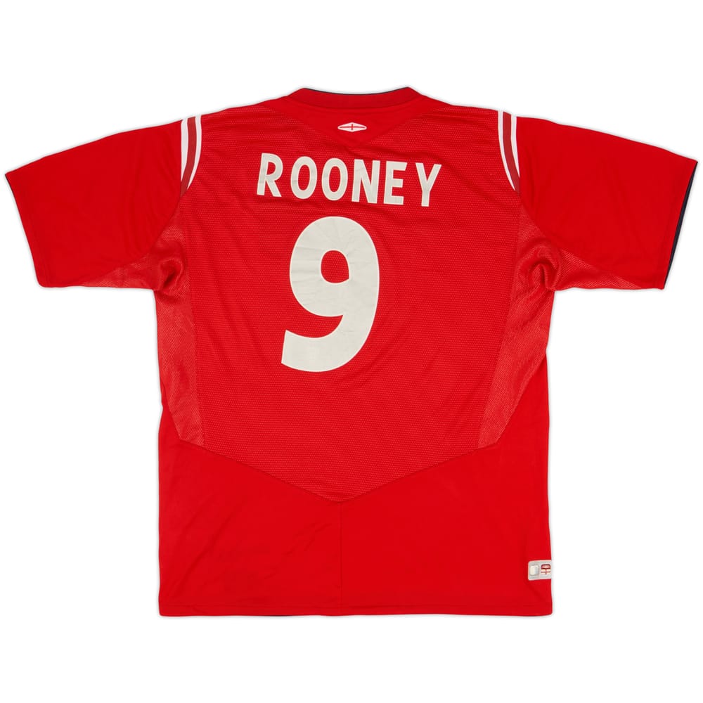 2004-06 England Camiseta de Visitante Rooney #9 - 5/10 - (L)