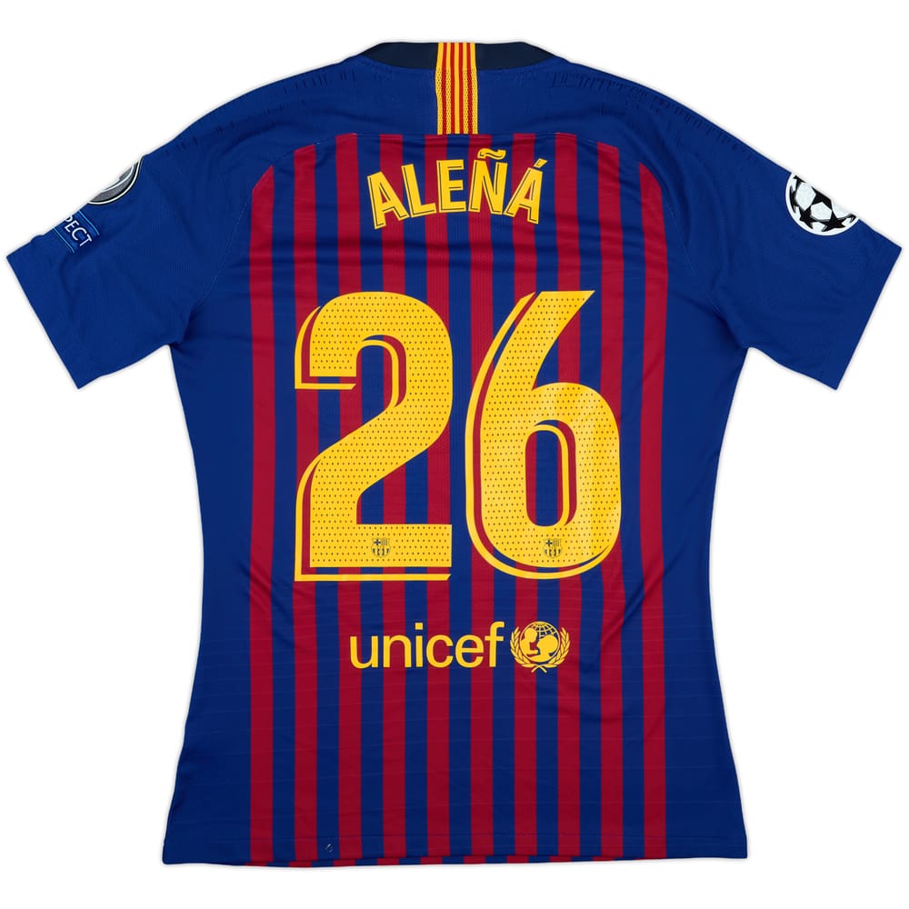 2018-19 Barcelona Match Issue Champions League Home Shirt Alena #26