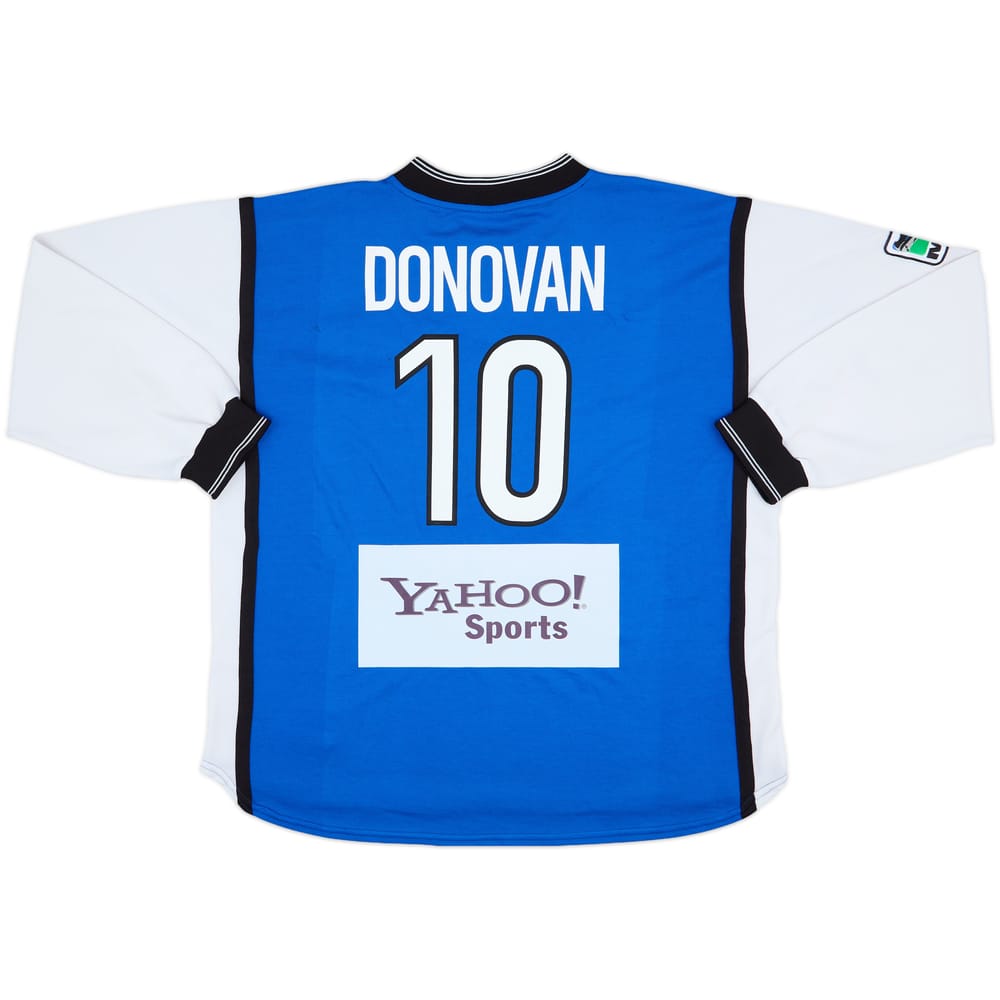 2000 San Jose Earthquakes Home L/S Shirt Donovan #10 - 7/10 - (XL)