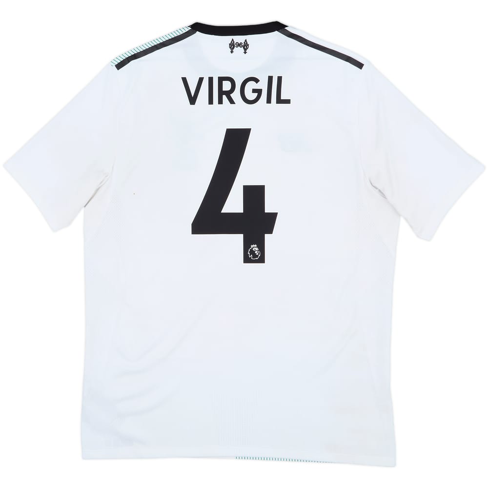 2017-18 Liverpool Away Shirt Virgil #4 - 5/10 - (M)