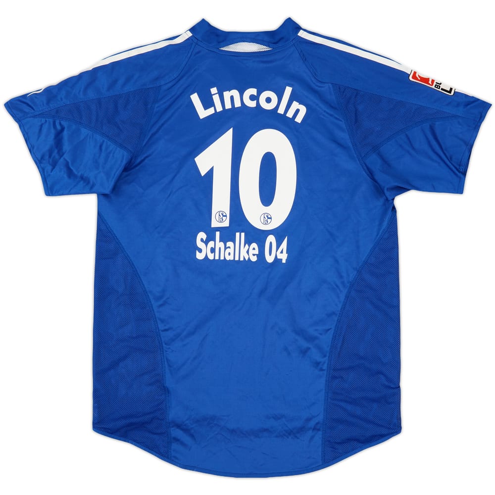 2004-05 Schalke Home Shirt Lincoln #10 - 6/10 - (XL.Boys)