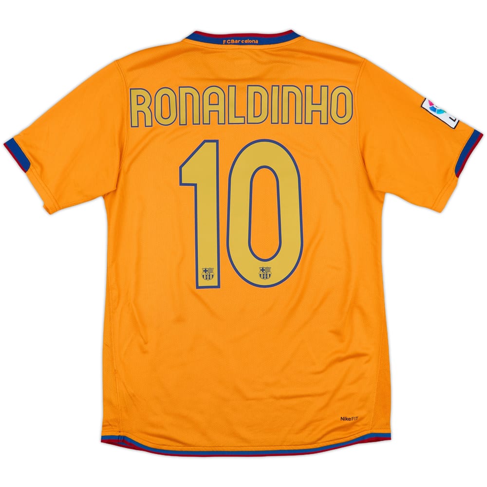 2006-08 Barcelona Away Shirt Ronaldinho #10 - 9/10 - (S)