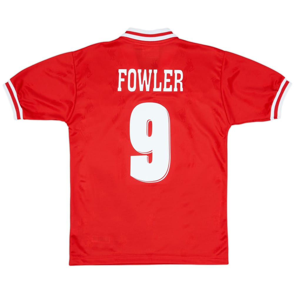 1996-98 Liverpool Home Shirt Fowler #9 - 9/10 - (Y)