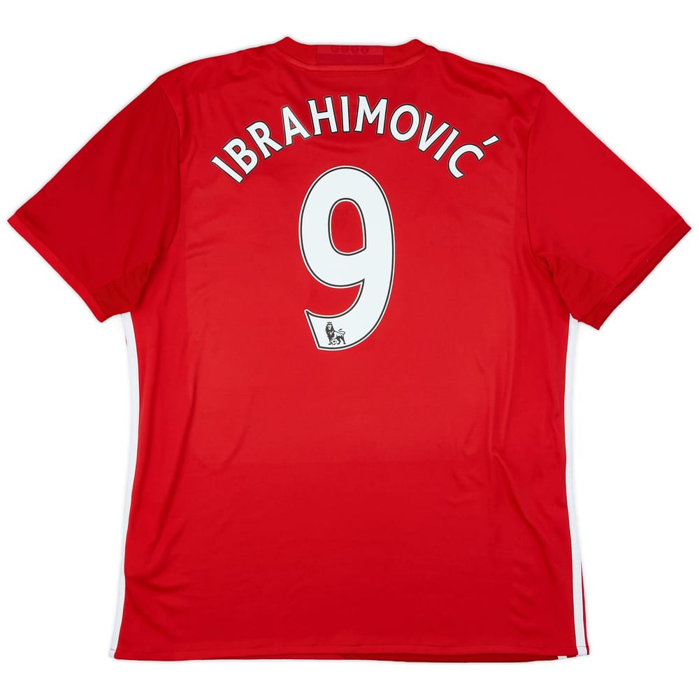 2016-17 Manchester United Home Shirt Ibrahimovic #9 - 6/10 - (S)