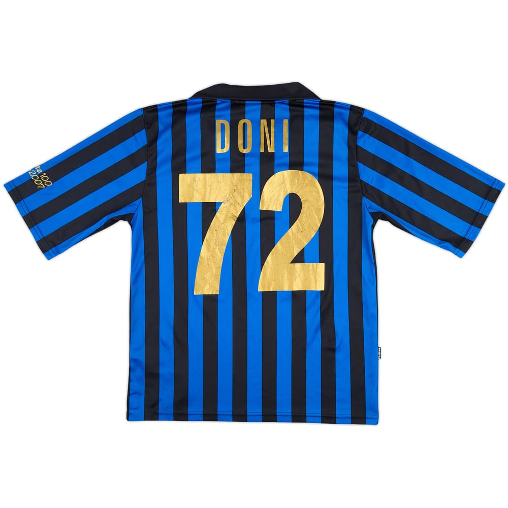 2007 Atalanta Centenary Shirt Doni #72 - 5/10 - (M)