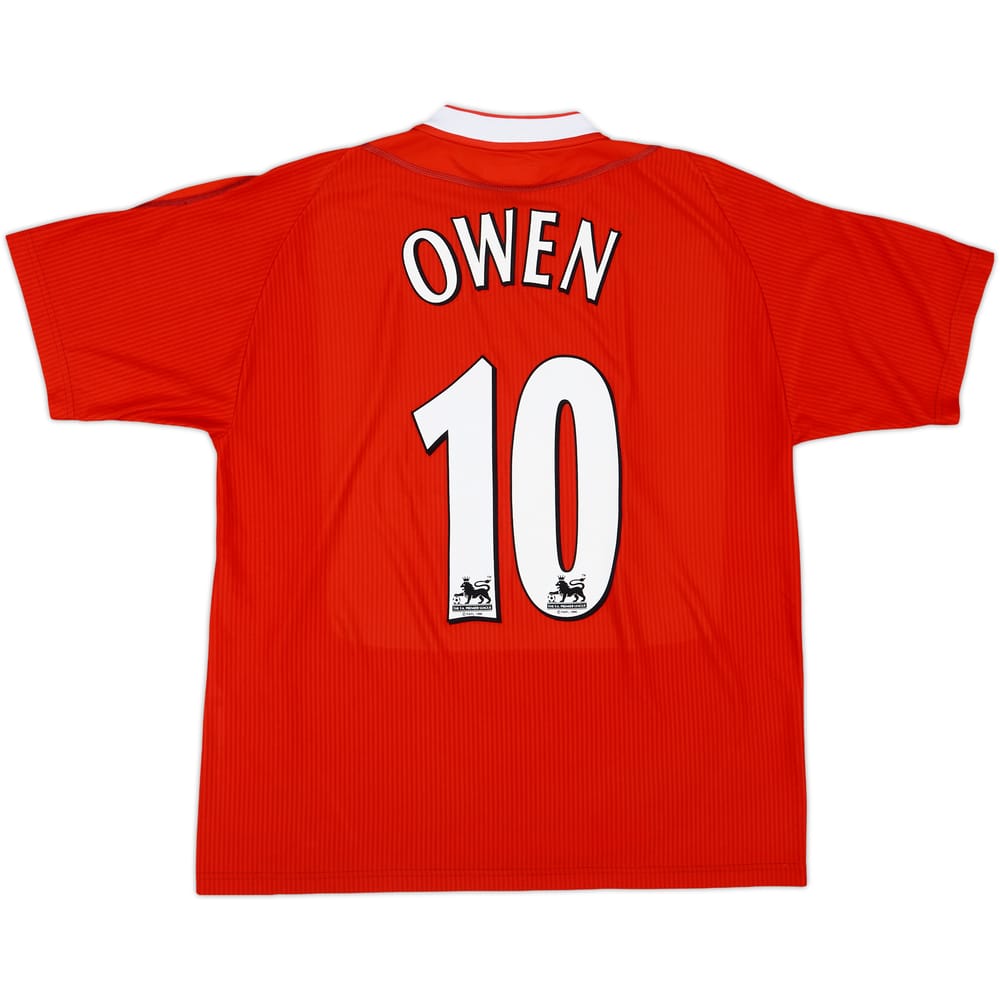 2002-04 Liverpool Home Shirt Owen #10 - 6/10 - (L)